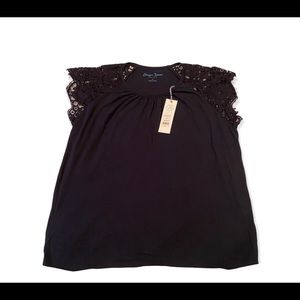 Draper James lace Shouler top L